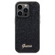 Чехол Guess для iPhone 14 Pro Disco Script Metal, черный