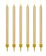 Свечи на праздник для торта \"Золото\", 12,5 см х 12 шт. | Holiday candles for the...