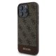 Guess 4G Bottom Stripe Phone Case Cover iPhone 16 Pro Max - brown