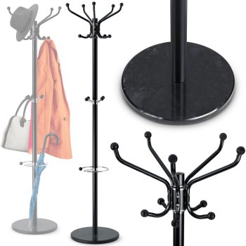 Stāvošais drēbju pakaramais ar marmora pamatni Massido 684100