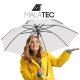 Malatec Transparent Automatic Umbrella, White