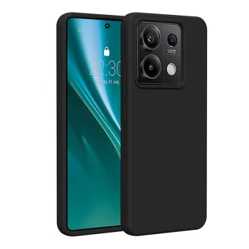 Etteri Silicone Case vāciņš Xiaomi Redmi Note 13 Pro 5G, melns