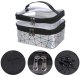 Silver Travel Cosmetic Case