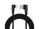 Угловой USB-C кабель для зарядки телефона, быстрая зарядка, 1м