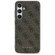 Чехол Guess для Samsung Galaxy S24 FE 4G Metal Gold Logo, коричневый