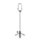 Telescopic Selfie Stick and Tripod WR1YXS with LED Light, 0.71m - Black