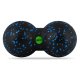 Neo-Sport NS-966 dubultā masāžas un fitnesa bumbiņa, melna/zila