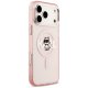 Karl Lagerfeld IML Choupette Sketch Logo MagSafe Case for iPhone 17 Pro Max, Pink