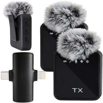 Wireless Lavalier Microphone for Phone and Laptop, 2 pcs