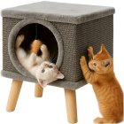 Modern Cat House and Bed with Sisal Scratcher Purlov 26215