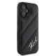 Apple iPhone 16 Plus 6.7\" Karl Lagerfeld Quilted Signature Case Cover, Black | Telefona Maciņš Vāks Apvalks Bampers