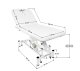 Azzurro 684 Electric Massage Bed, 1 Motor, White