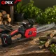 Аккумуляторная цепная пила OPEX TOOLS OPX28014 12\" 21V 3.0Ah, черно-красная