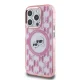 Чехол Karl Lagerfeld для iPhone 15 Pro IML Monogram Karl & Choupette MagSafe, розовый