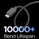 Кабель Spigen Essential EB6015CC USB-C 60W 150 см, темно-серый