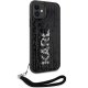 Karl Lagerfeld iPhone 11 / XR Case Sequins Cord, Silver