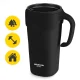 MOUNTAIN GOAT Thermal Mug with Straw 650 ml, Black