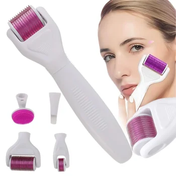 Derma roller mezoterapijas komplekts 6in1 sejai un ķermenim