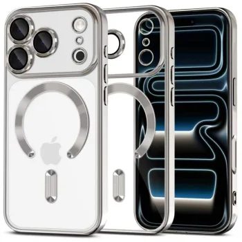 Tech-Protect MagFlex MagSafe vāciņš iPhone 17 Pro - caurspīdīgs / sudraba