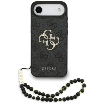 Чехол Guess 4G Strap 4G Classic Logo для iPhone Air, черный
