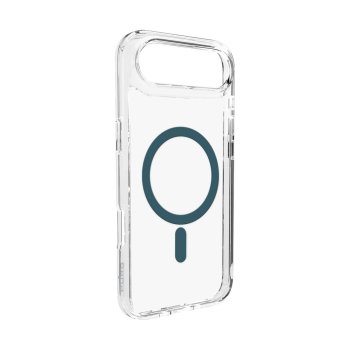 Puro Lite Mag Case for iPhone 17 Air, Transparent with Turquoise Ring