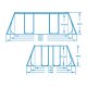 Karkasa baseins Bestway 56629N (282x196x84 cm) ar piederumiem