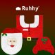 Christmas Bathroom Decor Set with Rug Ruhhy 22360, 3-Piece