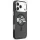 Karl Lagerfeld IML Glitter Karl & Choupette Sketch Logo MagSafe чехол для iPhone 17 Pro Max - Черный