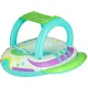 Bestway 34149 Kids Inflatable Swim Ring with Steering Wheel and Sunshade, 107x112 cm