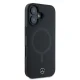 Чехол Mercedes для iPhone 16 Plus Smooth Leather MagSafe, черный