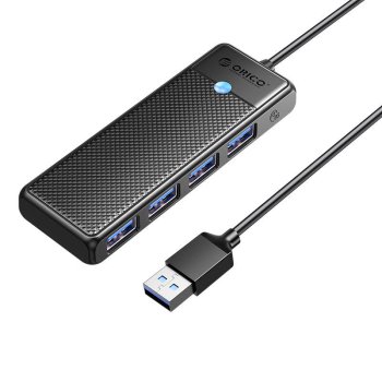 Концентратор Orico USB-A - 4xUSB-A 3.0 черный