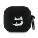 Karl Lagerfeld Silicone Choupette Head 3D Case for AirPods 4 Black