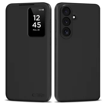 Tech-Protect Smart Wallet Flip Case for Samsung Galaxy S26 FE, Matte Black