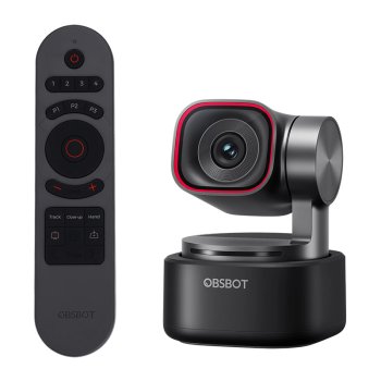 4K Tīmekļa kamera OBSBOT Tiny 3 Remote Combo AI izsekošana