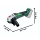 Аккумуляторная угловая шлифмашина Bosch PWS 18V-70, 18 В (каркас)