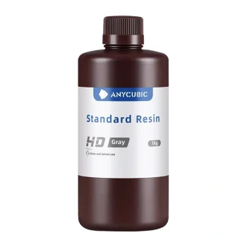 Anycubic Standard Resin HD 3D Printer Photopolymer Resin, 1 kg, Gray