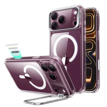 Чехол ESR Classic Hybrid Kickstand MagSafe для iPhone 18 Pro / 17 Pro, Clear