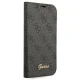 Чехол-книжка Guess для iPhone 14 Pro Max 4G Vintage Gold Logo, черный