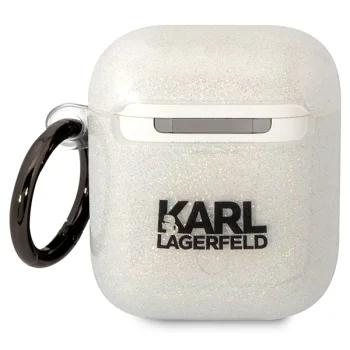 Karl Lagerfeld Transparent Case for AirPods 1 / 2 KLA2HNKCTGT Glitter