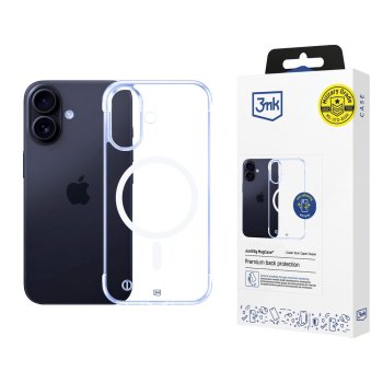 3mk Just20g MagCase vāciņš iPhone 16 caurspīdīgs