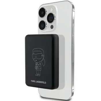 Внешний аккумулятор Karl Lagerfeld Ikonik MagSafe 5000mAh, черный