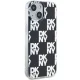 DKNY iPhone 15 Plus / 14 Plus vāciņš IML Checkered Mono Pattern, melns
