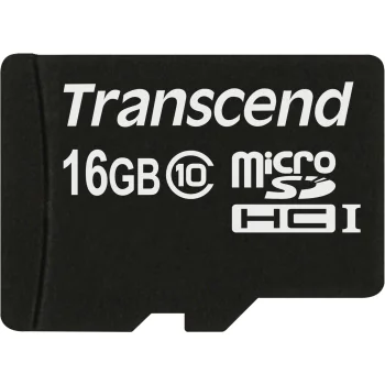 Transcend microSDHC 16 GB Class 10 atmiņas karte ar SD adapteri