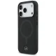 Mercedes iPhone 17 Pro Case Plain Smooth Leather MagSafe, Black