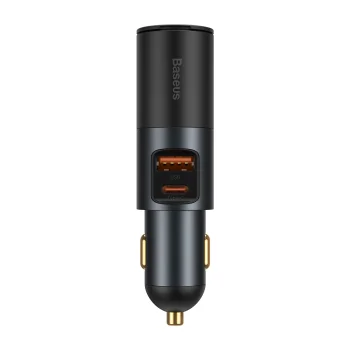 Baseus Share Together USB / USB Type C / auto piepīpētāja ligzdas auto lādētājs 120W ātrā uzlāde Power...