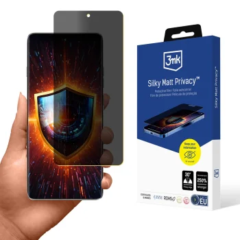 Защитное стекло 3mk Silky Matt Privacy для Motorola Edge 60 Pro
