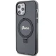 Чехол Guess Ring Stand Script Glitter MagSafe для iPhone 12 / 12 Pro, черный
