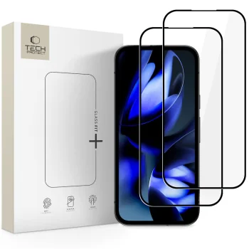 Защитное стекло Tech-Protect Glass Fit+ для Google Pixel 9A / 10A (2 шт.), черное