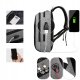 Ūdensnecaurlaidīga Mugursoma ar USB Uzlādes Izeju Portu 25L, Pelēks | Anti-Theft Waterproof Backpack with USB...