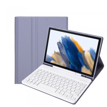 Samsung Galaxy Tab A8 10.5 (2021) (2022) (SM-X200/X205) 2-in-1 Case Cover with Bluetooth Keyboard, Purple | Vāks...